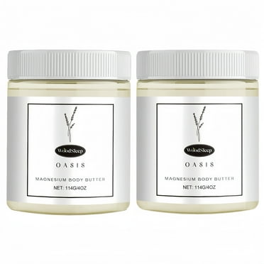 WOODSLEEP - MAMA BEAR OASIS Nerve Relief Lotion, Shea Butter Moisturizing Repair Body Skin (4 OZ/ea),2PC