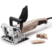 WOODSTARTER 8.5Amp Biscuit Joiner with 12000RPM, Adjustable Depth, Dust Bag and 100 Biscuits Included