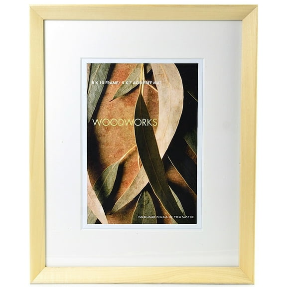 WOODWORKS NATURAL Matted 16x20 11x14 by FRAMATIC - 11x14