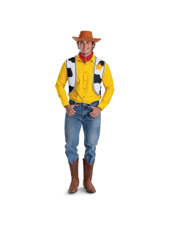 Disney Toy Story Woody Halloween Costume Kit for Adults, Adult One Size, by Disguise
