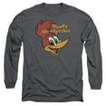 thumbnail image 1 of WOODY WOODPECKER/RETRO LOGO-L/S ADULT 18/1-CHARCOAL-SM, 1 of 1