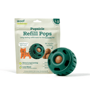 WOOF Large Pupsicle Pack - Pupsicle Interactive Dog Toys with Pupsicle Refill Pops Beef- Dog Toys for Large Dogs 25-75 lbs