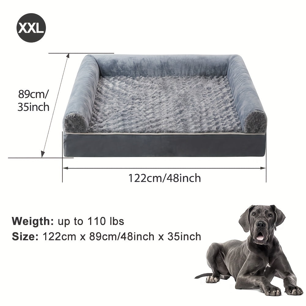 WOOF Luxury Dog Bed for Extra Large Breeds Oversized Comfort with