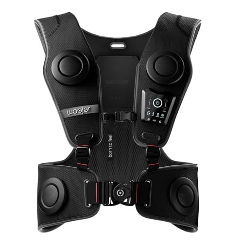 WOOJER HAPTIC VEST 3 FOR GAMES, MUSIC, MOVIES, VR & WELLNESS WJRV3-101N - BLACK