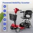 thumbnail image 1 of WOOKEN 17/20 Miles Mobility Scooter,4-Wheel Mobility Scooter for Adults,Seniors,250W Electric Powered Wheelchair Device,Compact Duty Mobile for Travel with Baskets, Rotating Seat, 1 of 10