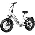 thumbnail image 1 of WOOKEN 20"X4.0 Fat Tire Electric Mountain Bike for Adults, Powerful Peak 1000W Electric Mountain Bicycle with 48V 624WH Removable Battery, Max speed 20MPH, UL2849, 1 of 8