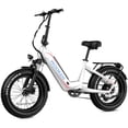 thumbnail image 1 of WOOKEN 20"X4.0 Fat Tire Electric Mountain Bike for Adults, Powerful Peak 1000W Electric Mountain Bicycle with 48V 624WH Removable Battery, Max speed 20MPH, UL2849, 1 of 8