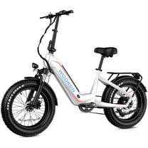WOOKEN 20"X4.0 Fat Tire Electric Mountain Bike for Adults, Powerful Peak 1000W Electric Mountain Bicycle with 48V 624WH Removable Battery, Max speed 20MPH, UL2849