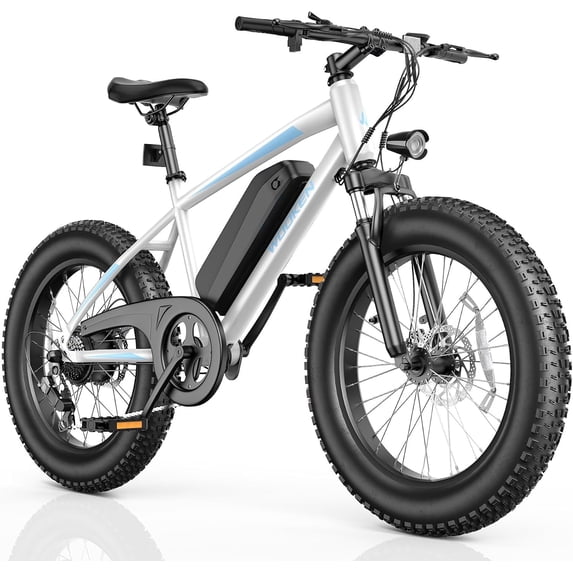 WOOKEN Electric Bike for Adults, 750W Ebike, 25MPH 60Miles Electric Mountain Bike, 26" Fat Tire Electric Bicycle with 48V 15AH Battery, Rear Rack, Lockable Suspension Fork,7 Speed,UL 2849