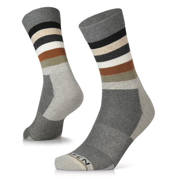 WOOL STRIPE CREW UNISEX SOCKS