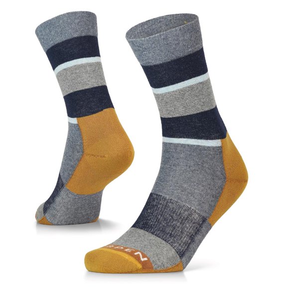 WOOL STRIPE CREW UNISEX SOCKS