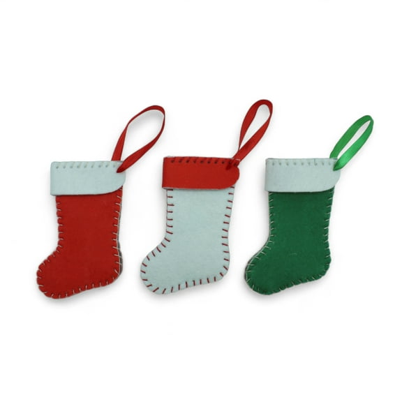 WOOLIGANS 3-Pack Mini Sock Cut & Sew Craft Kit