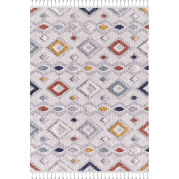 WOOLKNOT Loopy LPY008 2' x 3'' Beige/Multi 1.34 inch Area Rug