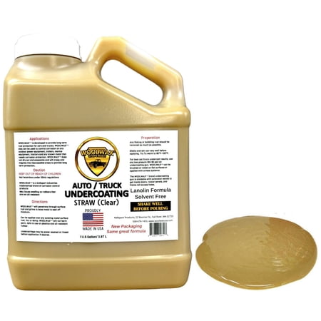 WOOLWAX® Lanolin Film Vehicle Undercoating. 1 Gallon Straw(clear)