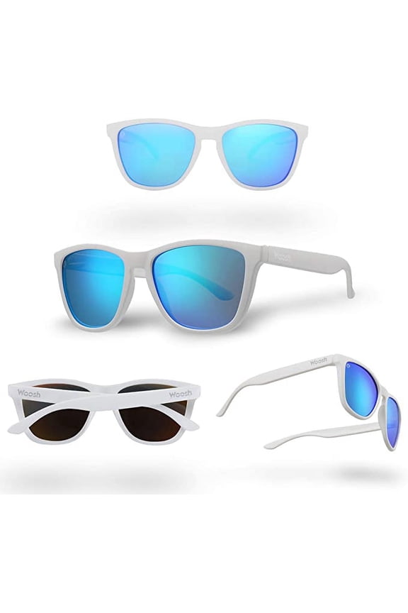 Polarized Sunglasses for Men and Women - Lightweight Unisex Sun Glasses with UV Protection for Driving Fishing, Running, Sports, Beach and Outdoors (Bocas Aqua)