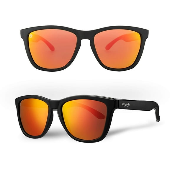 WOOSH Polarized Sunglasses for Men and Women - Lightweight Unisex Sun Glasses with UV Protection for Driving Fishing, Running, Sports, Beach and Outdoors (Bocas Reef)