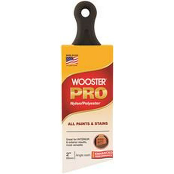 WOOSTER PRO NYLON / POLYESTER SHORT ANGLE SASH BRUSH, 2 IN.