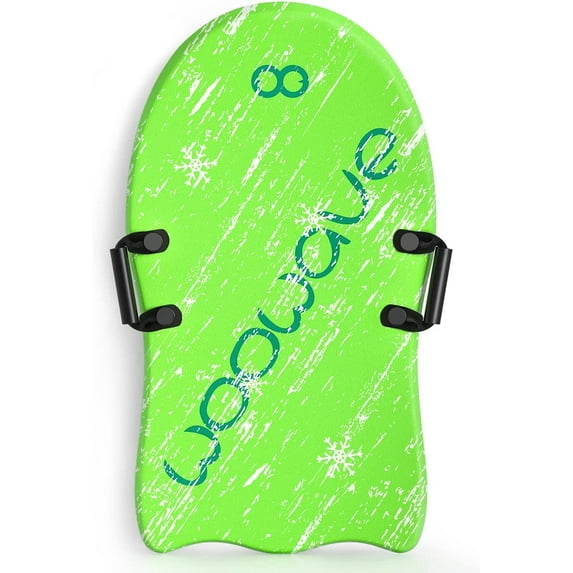 WOOWAVE Foam Snow Sleds for Kids Super Lightweight 36 inch with PE Core, Green