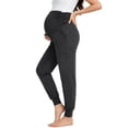 thumbnail image 1 of WOOXIO Women's Over The Belly Pregnancy Activewear Jogger Maternity Pants, 1 of 3