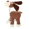 thumbnail image 1 of WOOZAPET Rope Neck Plush Dog Toy Brown Dog, 1 of 8