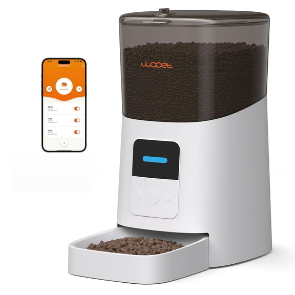 WOPET 6L Automatic Cat Feeder WiFi Dog APP Control F07 - White
