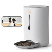 WOPET Automatic Cat Dog Feeder with Camera, App Control Smart Pet Feeder Food, HD Camera for Voice and Video Recording, 7L