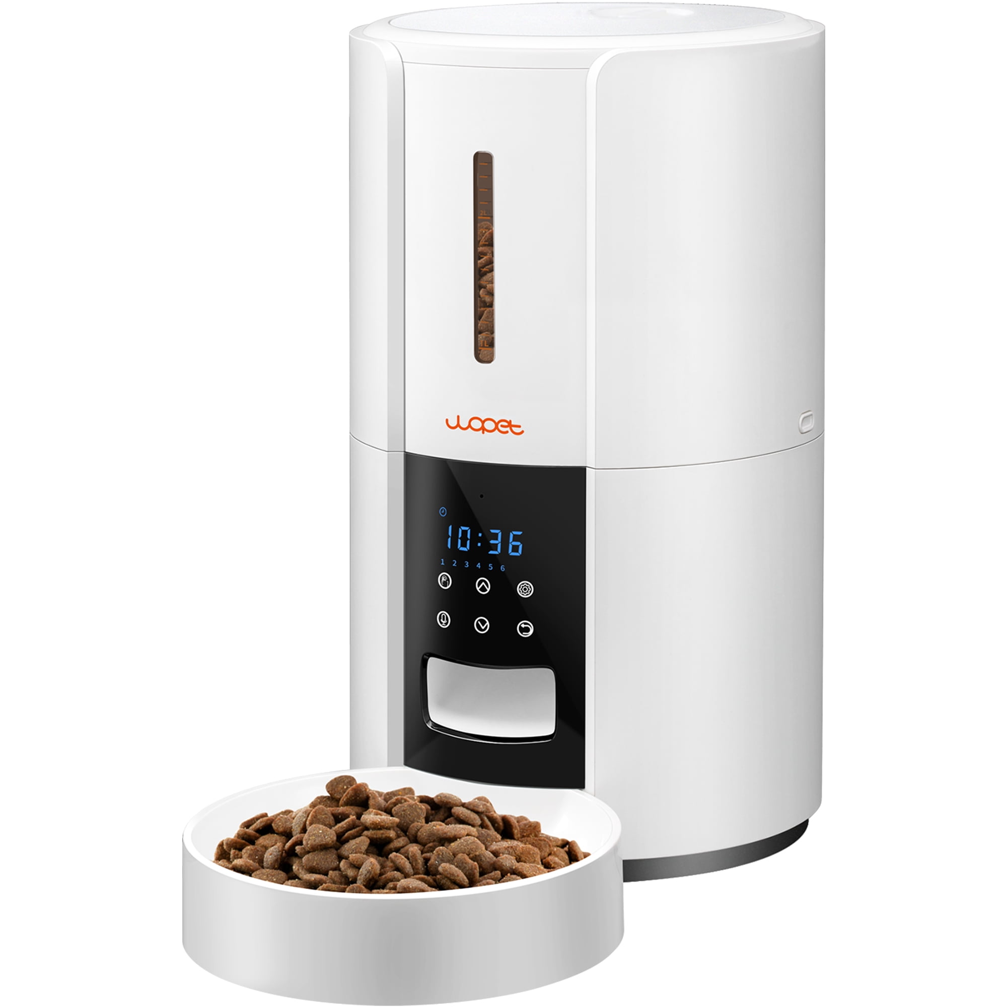 https://i5.walmartimages.com/seo/WOPET-Automatic-Dog-Feeders-Cat-Dispenser-with-Desiccant-Bag-Programmable-6-Meals-10s-Voice-Recorder-5L-White_9371a1ab-1eae-4b21-b7aa-593a5c80463f.d489d184bef8f150b02fea9267db4b2f.jpeg