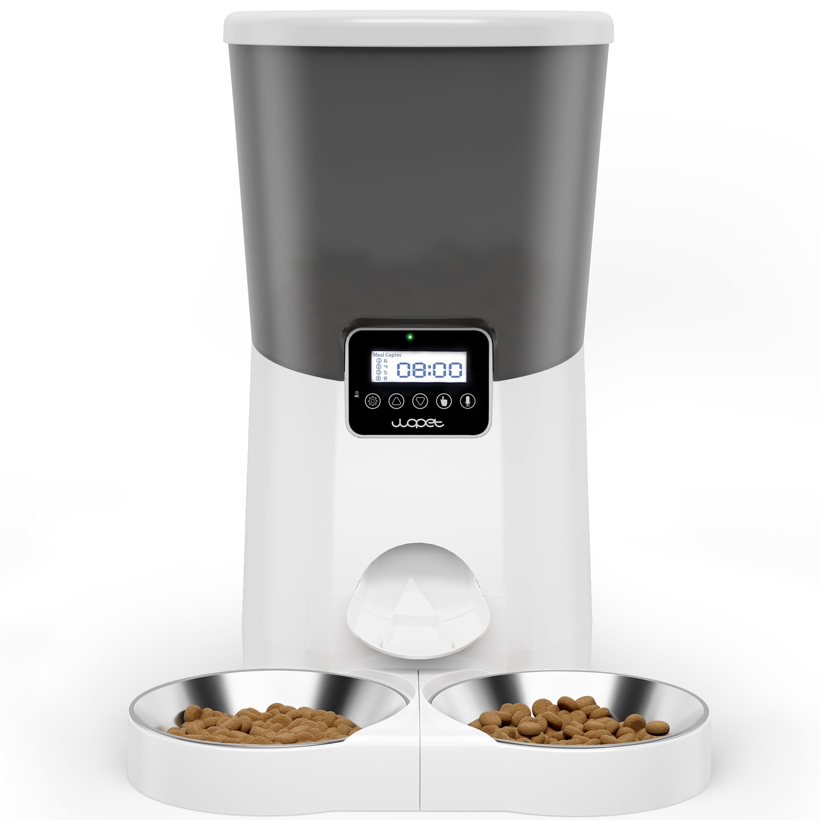 WOPET Automatic Dog Feeders, Pet Food Dispenser, Cat Feeder with Dual