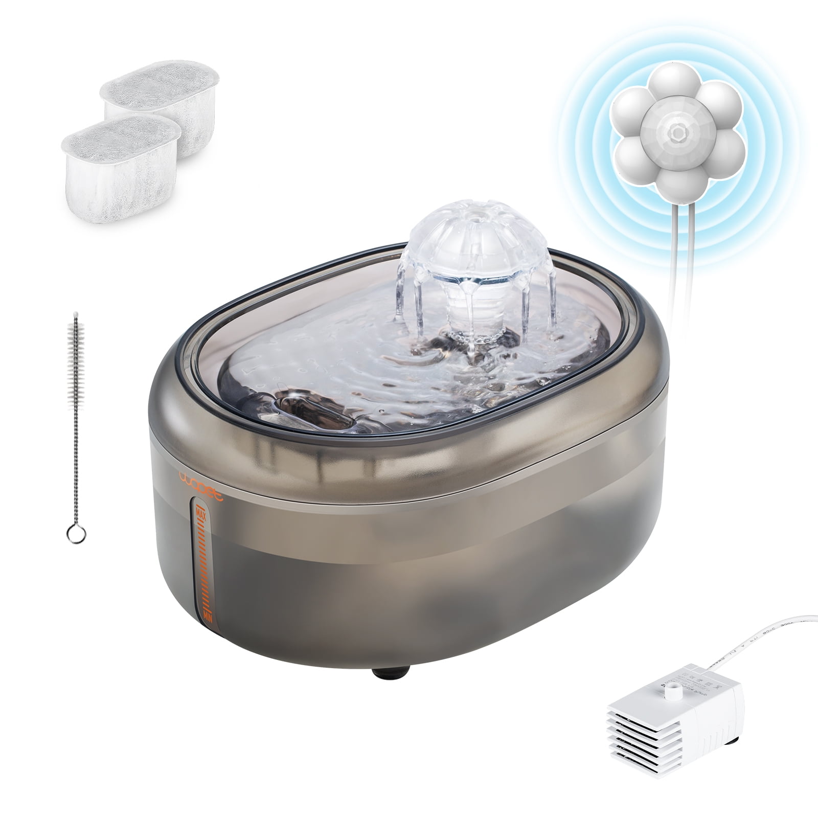 WOPET Cat Water Fountains, Automatic Pet Water Dispenser, All BPAFree