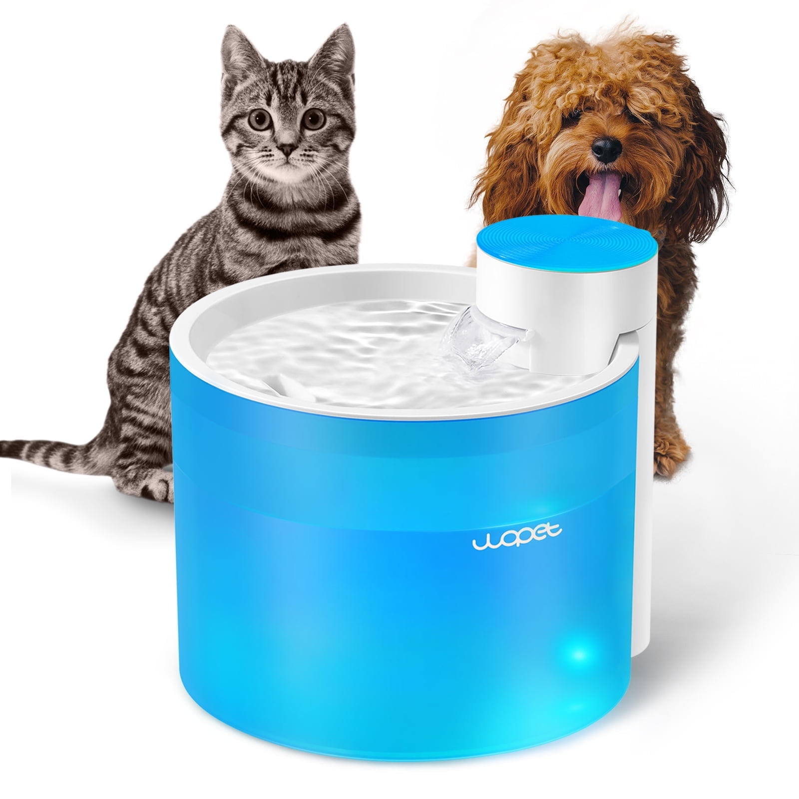 Cat Fountain Wireless Cat Water Dispenser Charge Battery Operated