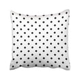 thumbnail image 1 of WOPOP Abstract Pattern With Black Polka Dots On White Baby Big Dark Dotted Grey Halloween Pillowcase Throw Pillow Cover 18x18 inches, 1 of 1