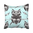 thumbnail image 1 of WOPOP Animal With Owl And Feathers For Pattern Fills Design Abstract Beautiful Bird Creative Pillowcase Throw Pillow Cover Case 18x18 inches, 1 of 2