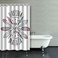 thumbnail image 1 of WOPOP Aztec Hakuna Matata Summer Design Shower Curtain Polyester Bathroom Curtain 60x72 inches, 1 of 1