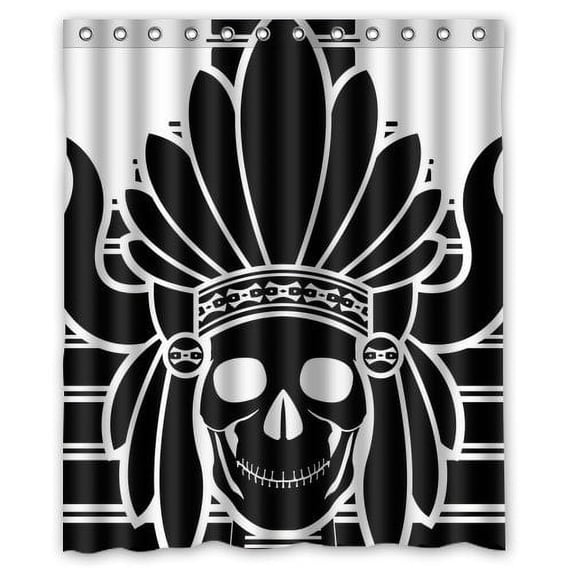 WOPOP Aztec Waterproof Shower Curtain 66x72 inches