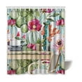 thumbnail image 1 of WOPOP Bensor Cactus Waterproof Polyester Bathroom Shower Curtain 66x72 Inches, 1 of 2