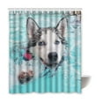 thumbnail image 1 of WOPOP Bensor Dog Waterproof Polyester Bathroom Shower Curtain 66x72 Inches, 1 of 2