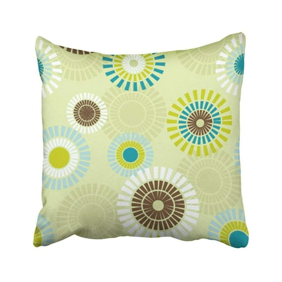 WOPOP Century Abstract Modern Mid 1950S 50S 1960S 60S Interior Pillowcase Pillow Cover 18x18 inches