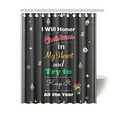 thumbnail image 1 of WOPOP Christmas QuoteShower Curtain Bathroom Decor 66x72 Inch, 1 of 3