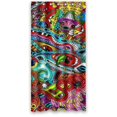 thumbnail image 1 of WOPOP Colorful Pattern Waterproof Bathroom Fabric Shower Curtain 36x72 inches, 1 of 1