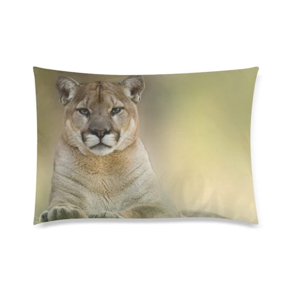 WOPOP Cougar Deisign Pillowcase Pillow Cover Two Sides Printing 20x30 Inches