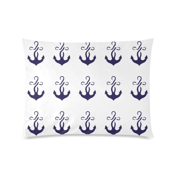 WOPOP Denser Anchors Deisign Pillowcase Pillow Cover Two Sides Printing 20x30 Inches