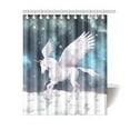 thumbnail image 1 of WOPOP Fantasy Wonderful Pegasus Shower Curtain, Unicorn Polyester Fabric Shower Curtain Bathroom Sets 60x72 Inches, 1 of 3