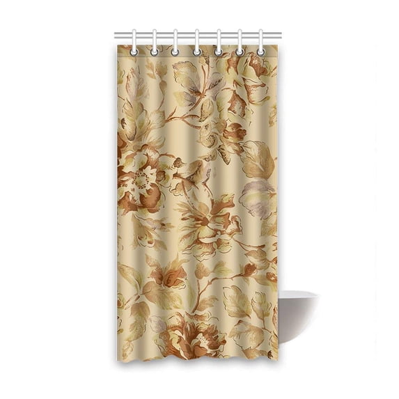WOPOP Fractal Flower Waterproof Polyester Bathroom Shower Curtain 36x72 Inches