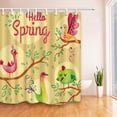 thumbnail image 1 of WOPOP Hello Spring Polyester Fabric Bathroom Shower Curtain 66x72 inches, 1 of 1