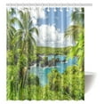 thumbnail image 1 of WOPOP Moraine Lake Sunrise Clear Sky Reflection Colorful Picture Fabric Bathroom Shower Curtain with Hooks, 60x72 Inches, 1 of 2