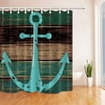 thumbnail image 1 of WOPOP Nautical Anchor Rustic Wood Polyester Fabric Bathroom Shower Curtain 66x72 inches, 1 of 1