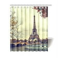 thumbnail image 1 of WOPOP Paris Eiffel Tower Maple Leaves Tree Home Decor 60x72 Inches Polyester Fabric Shower Curtain Bathroom Sets, 1 of 3