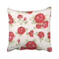 thumbnail image 1 of WOPOP Pink Flower Pattern With Of Collection Red Roses On Design Colorful Floral Abstract Leaf Pillowcase Throw Pillow Cover Case 18x18 inches, 1 of 2