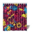 thumbnail image 1 of WOPOP Retro Pattern Waterproof Polyester Bathroom Shower Curtain 66x72 Inches, 1 of 2