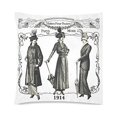 thumbnail image 1 of WOPOP Retro Style Paris Mode French Lady 1914 Throw Pillow Cover Cushion Case 18x18 inches Two Sides Printing, 1 of 1